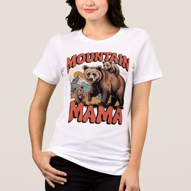Mountain Mama Design Tri-Blend Shirt (Front)