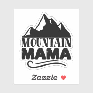 mountain mama funny sticker