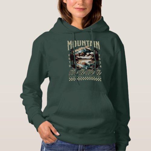 Mountain Mama Hiking Nature Camping personalized  Hoodie