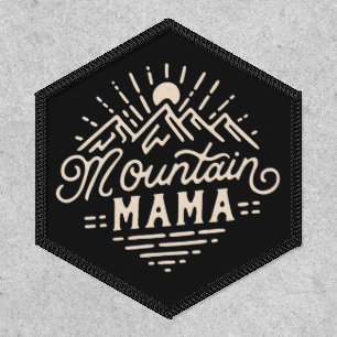 Mountain mama mom hiker camper camp patch