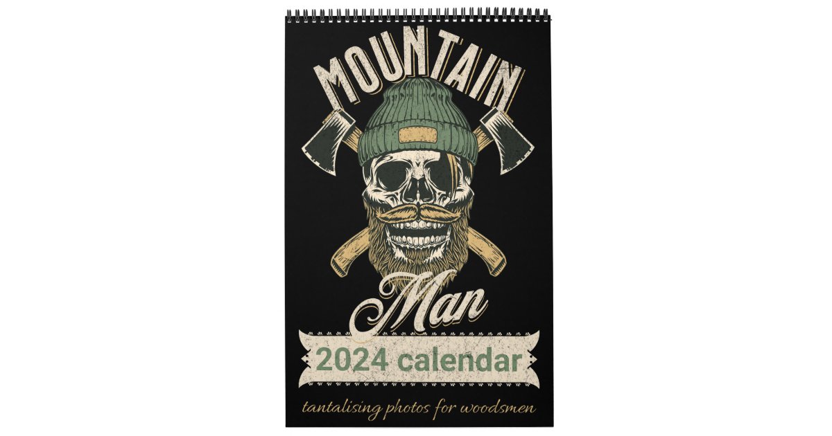 Mountain Man 2024 Calendar Zazzle