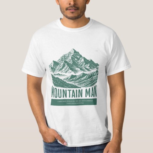 Mountain Man Camping T_Shirt