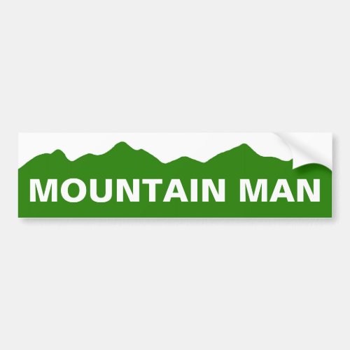 Mountain Man Colorado Bumper Sticker