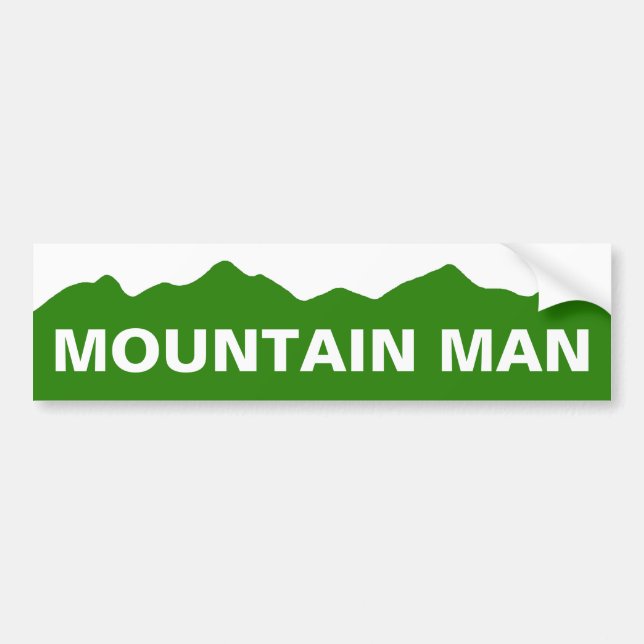Mountain Man Colorado Bumper Sticker (Front)
