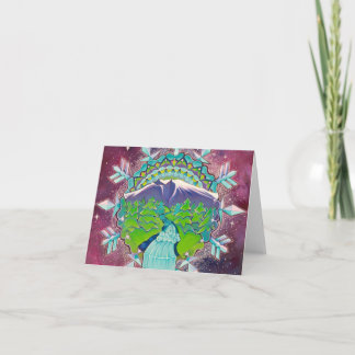 Mountain Mandala Card