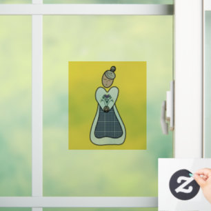 Mountain Mary Window Cling
