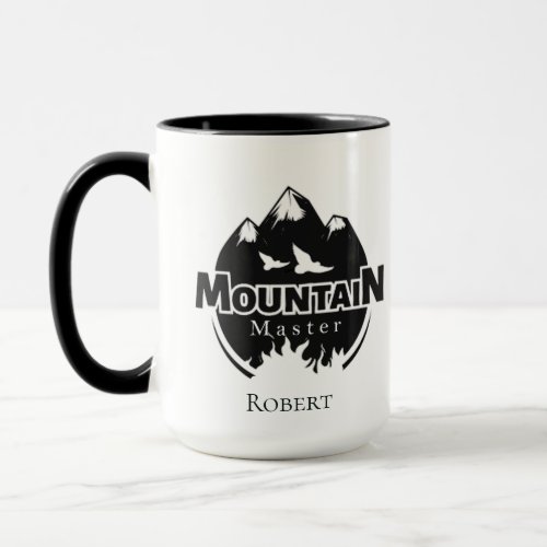 Mountain master personalized hikerbiker  mug