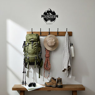 Mountain master, personalized hiker/biker  wall decal 