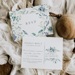 Mountain Meadow RSVP Postcard with Meal Choice