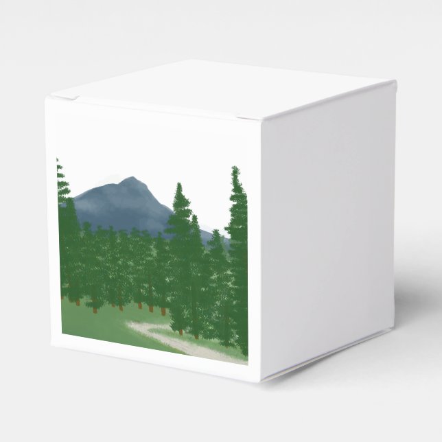 Mountain Meadow Trail Favor Boxes (Front Side)