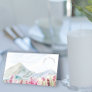 Mountain Meadow Watercolor Wedding Guest Place Card