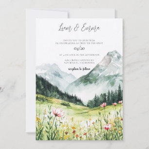 Mountain Meadow Wedding Invitation