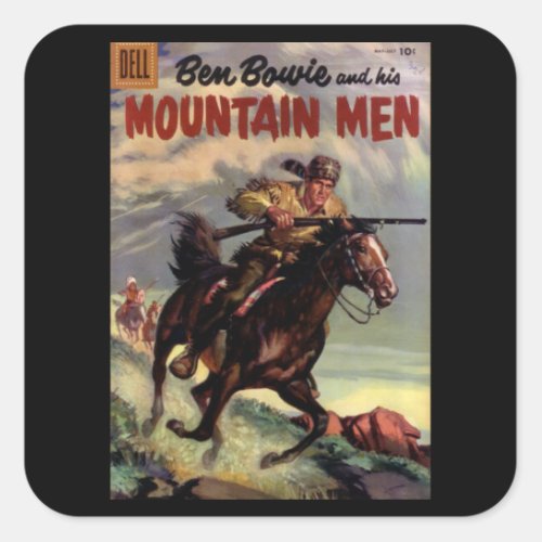 Mountain Men _ Vintage Comic Book Square Sticker