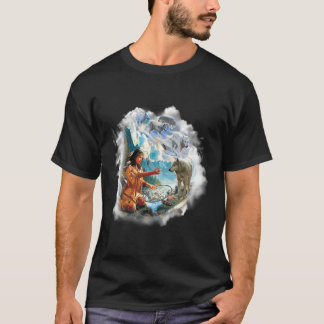Mountain Men'S Dreams Of Wolf-Native American T-Shirt