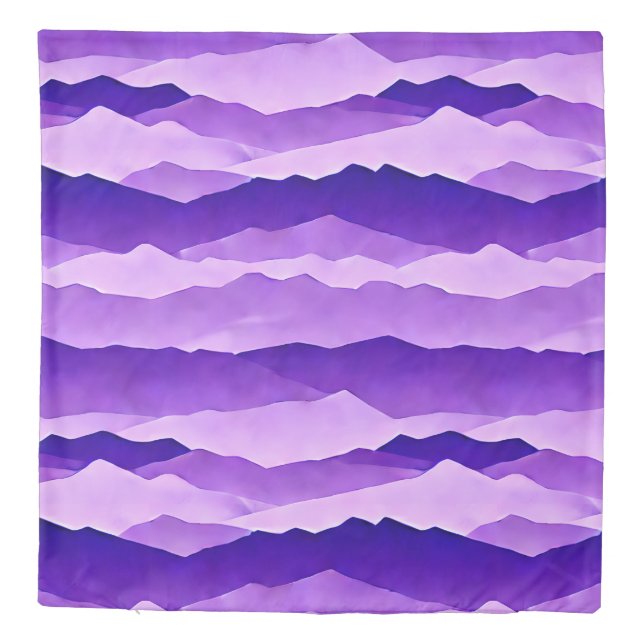 Mountain Mist Retreat Duvet Cover (Back)