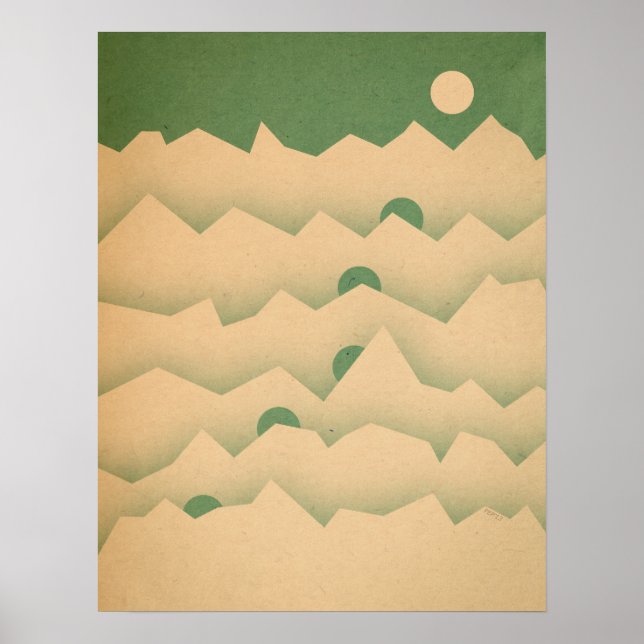Mountain Moon Rising Poster (Front)