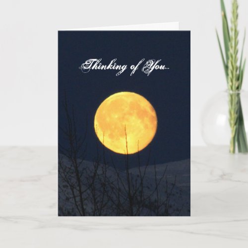 Mountain Moon Sympathy Card