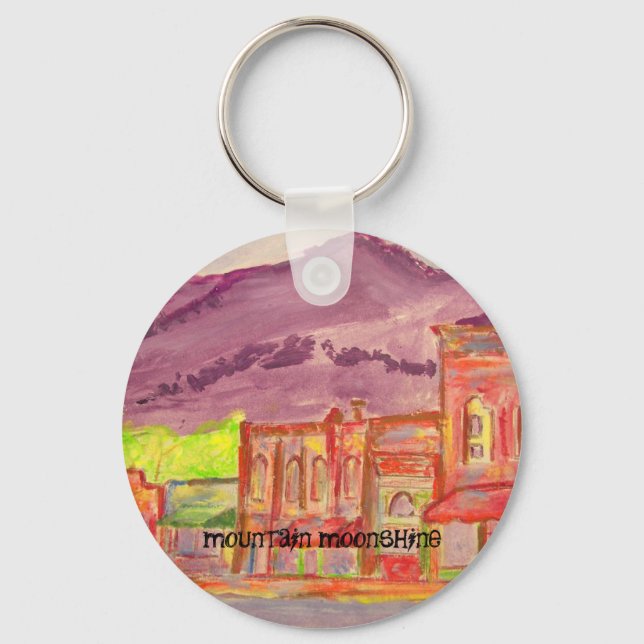 mountain moonshine keychain (Front)