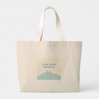 Mountain Motivation Large Tote Bag