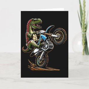 Mountain Motor Biking Dinosaur Motorcycle Sports L Card