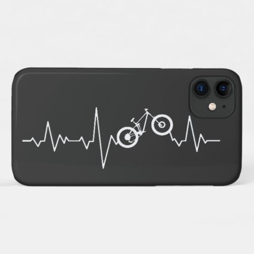 Mountain MTB funny meme heart beat heartbeat bicyc iPhone 11 Case