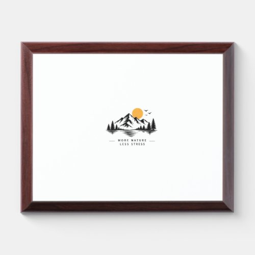 Mountain Nature Throw frame - More Nature Less Fi Award Plaque