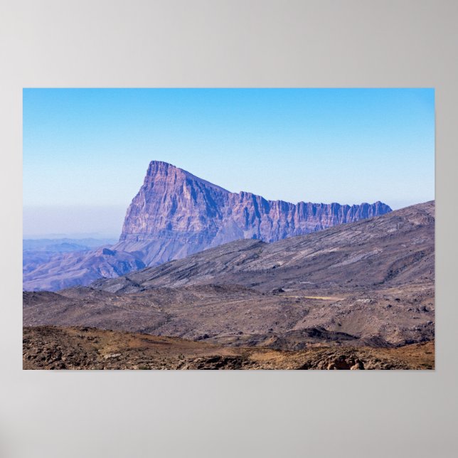 Mountain near Jebel Shams Poster (Front)