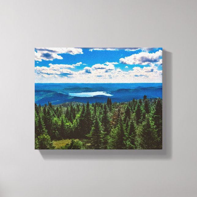 Mountain Noir Quebec, Canada - Travel Photography Canvas Print (Front)