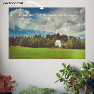 Mountain observatory poster