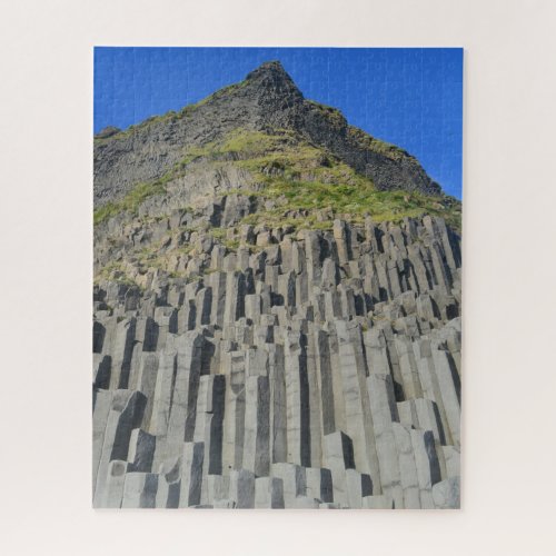 Mountain of Basalt Columns in Iceland Jigsaw Puzzle