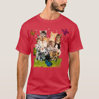 Mountain of Cats Cute Kittens Kawaii Cat Lover Cat T-Shirt