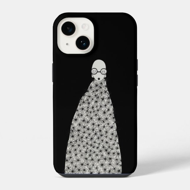 Mountain of flowers iphone case (Back)