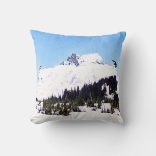 Mountain of Goats Throw Pillow
