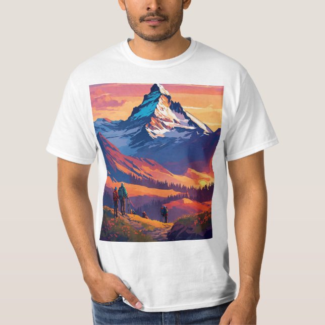 Mountain of the Alps, Matterhorn T-Shirt (Front)