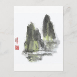 Mountain of the Giants in White postcard