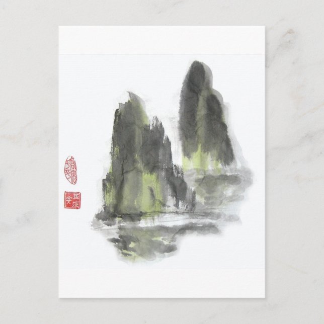 Mountain of the Giants in White postcard (Front)