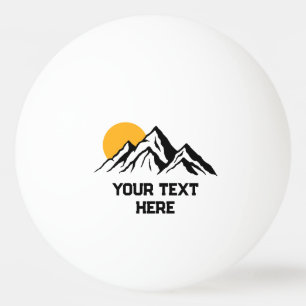 Mountain Painting Wilderness Custom Ping Pong Ball