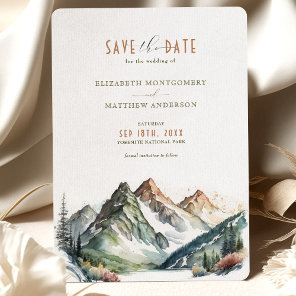 Mountain Park Save The Date Destination Invitation