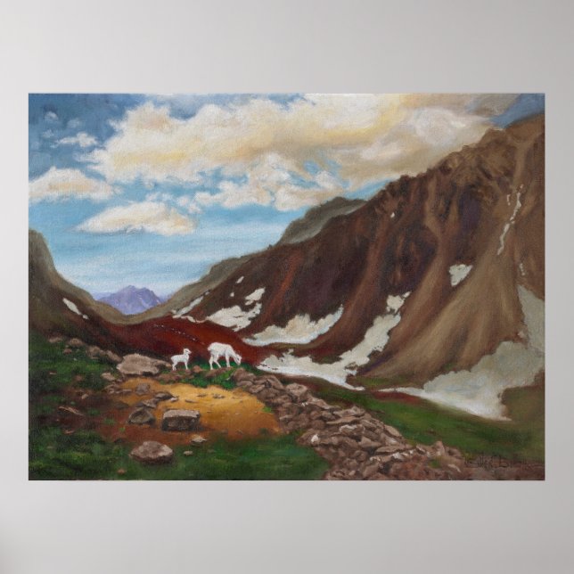 Mountain Pass in the Far North Poster (Front)