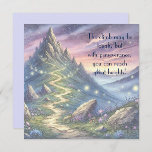 Mountain Path & Quote Note Card