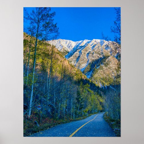 Mountain Path  Rocky Mountain Sunrise Poster