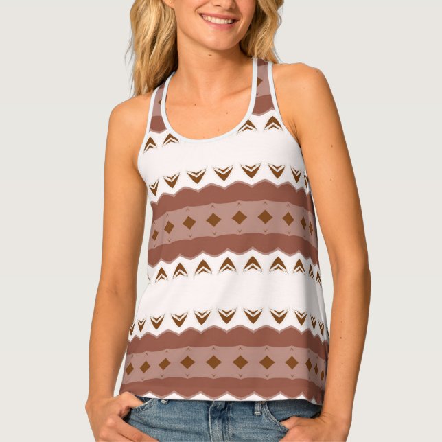 mountain pattern tank top (Front)