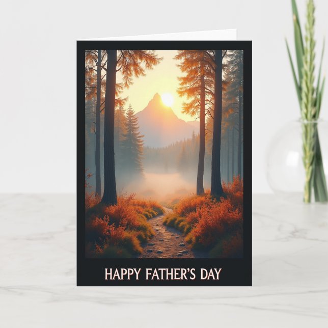 Mountain Peak Fathers Day Card (Front)