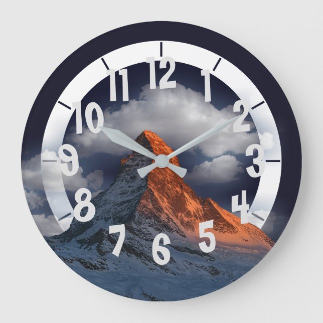 Mountain Peak Large Clock (Front)