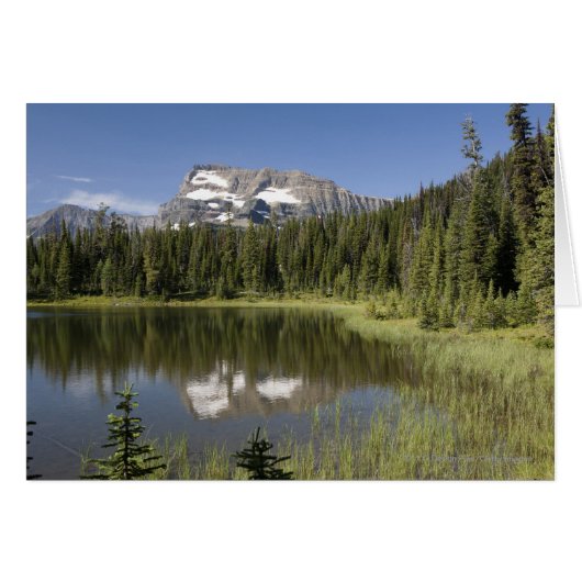 Mountain Peak Reflected In A Lake Cards (Front Horizontal)