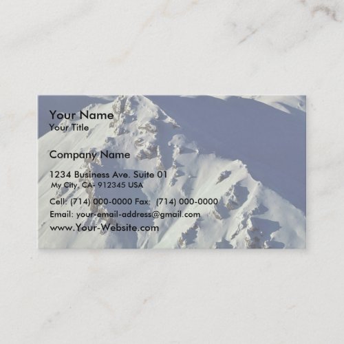 Mountain Peaks - Aerial View Business Card Templates