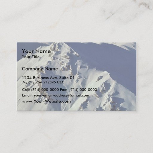 Customizable Mountain Peaks - Aerial View Business Card Templates