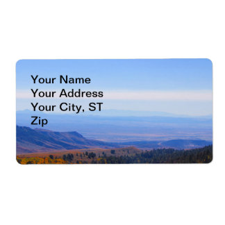 Mountain picture customizable address label