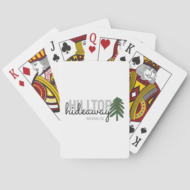 Mountain Pine Cabin Vacation Rental - Poker Cards (Back)