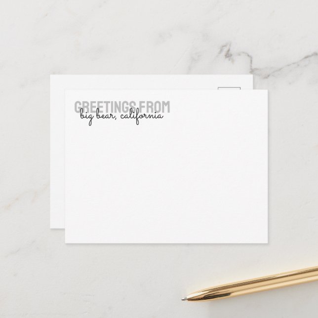 Mountain Pine Cabin Vacation Rental - Postcard (Front/Back In Situ)